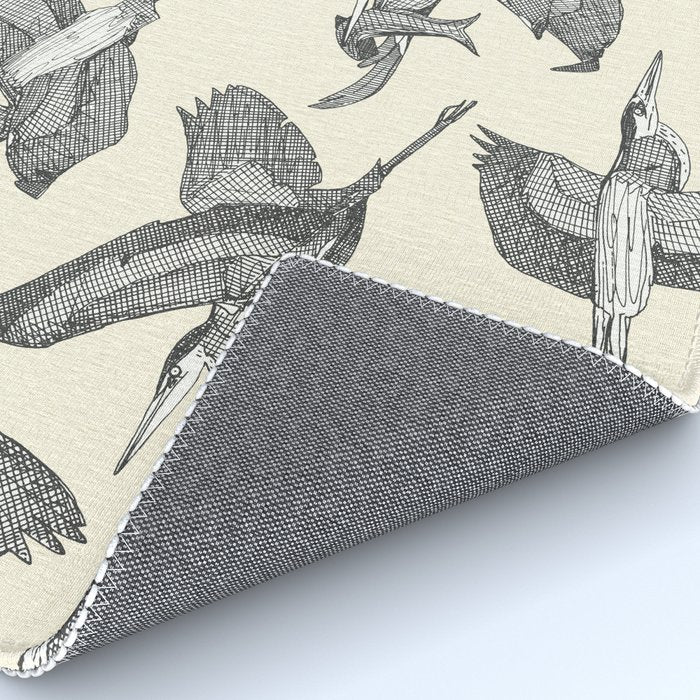 great blue herons pearl Rug Gallery Image 4