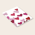 Valentine's Day Watercolor Hearts - pink Notebook Gallery Image 2