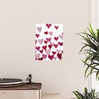 Valentine's Day Watercolor Hearts - pink Poster Gallery Image 2