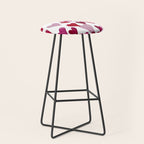 Valentine's Day Watercolor Hearts - pink Stool Gallery Image 1
