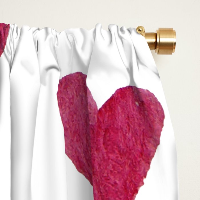 Valentine's Day Watercolor Hearts - pink Window Curtain Gallery Image 2