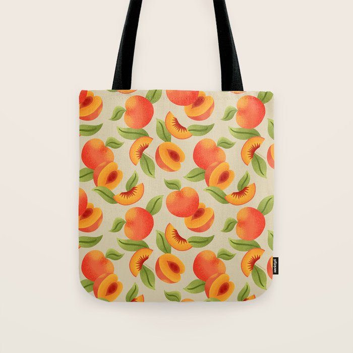 Peach Pattern - Amalfi Coast Cocktails Tote Bag Gallery Image 1