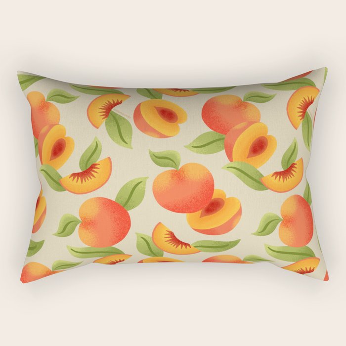 Peach Pattern - Amalfi Coast Cocktails Rectangular Pillow Gallery Image 1