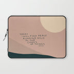 "Today I Will Find Peace Running Wild In The Chaos Of Things." Laptop Sleeve Gallery Image 1