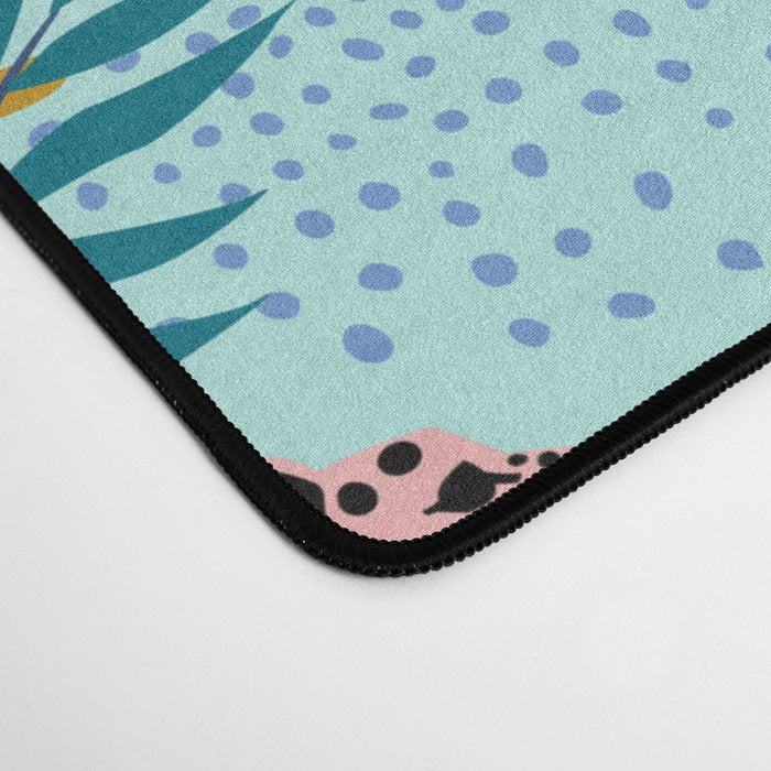 Cheetahs In The Grapefruit Grove, Tropical Jungle bohemian Wildlife, Tiger Wild Cat Nature Forest Desk Mat Gallery Image 4