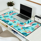 Cheetahs In The Grapefruit Grove, Tropical Jungle bohemian Wildlife, Tiger Wild Cat Nature Forest Desk Mat Gallery Image 2