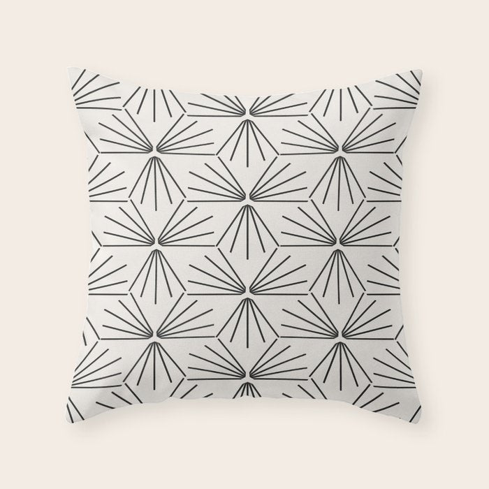 SUN TILE LIGHT Throw Pillow Gallery Image 1