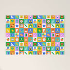 Fun colorful back to school mosaic pattern Welcome Mat Gallery Image 1