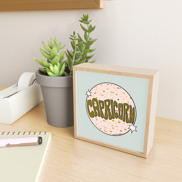 Capricorn Disco Ball Mini Art Print Gallery Image 2