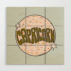 Capricorn Disco Ball Wood Wall Art Gallery Image 1
