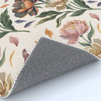 Hand Painted Peony Florals Rug Gallery Image 4
