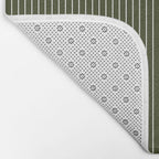 Lines #6 (Olive Green) Bath Mat Gallery Image 2