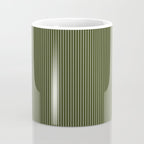 Lines #6 (Olive Green) Coffee Mug Gallery Image 4