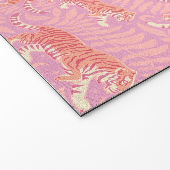 Tigers - pink pastel Welcome Mat Gallery Image 2