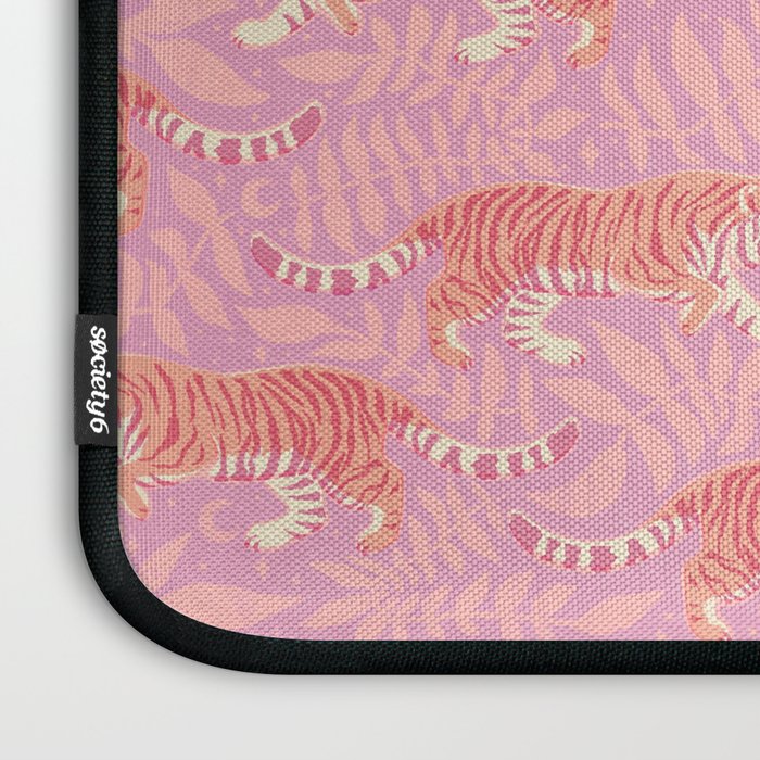 Tigers - pink pastel Laptop Sleeve Gallery Image 3