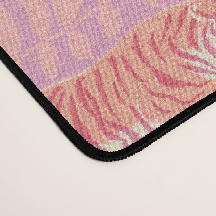 Tigers - pink pastel Desk Mat Gallery Image 4
