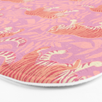 Tigers - pink pastel Bath Mat Gallery Image 3
