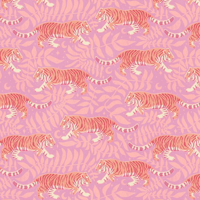 Tigers - pink pastel Coffee Mug Gallery Image 2