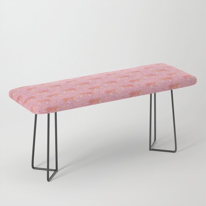 Tigers - pink pastel Bench Gallery Image 1