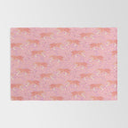 Tigers - pink pastel Rug Gallery Image 2