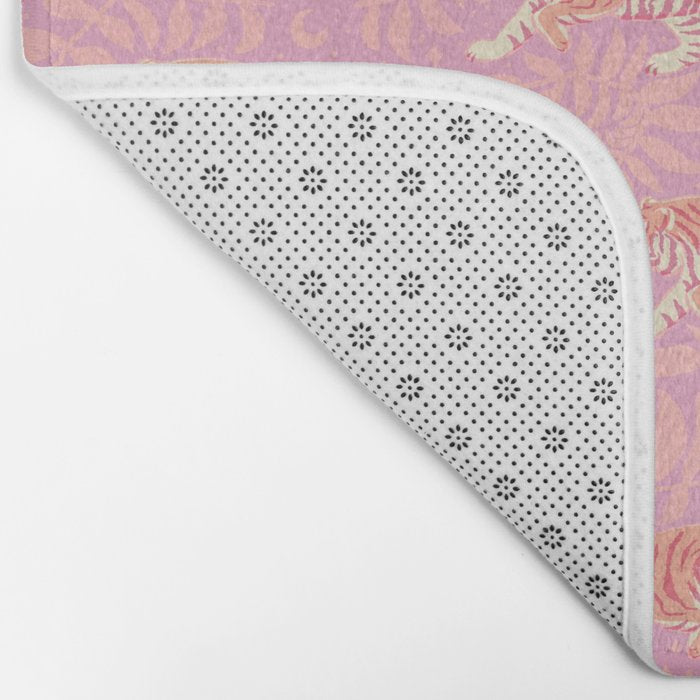 Tigers - pink pastel Bath Mat Gallery Image 2