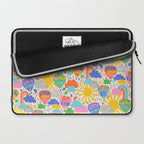Hot Air Balloons In The Sky - Happy Kids Pattern with Positive Quotes Laptop Sleeve Gallery Image 2