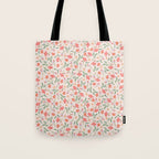 A breath of fresh air - A seamless floral pattern in pinks and reds Tote Bag Gallery Image 1