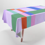 Color Block Check - bold Tablecloth Gallery Image 1