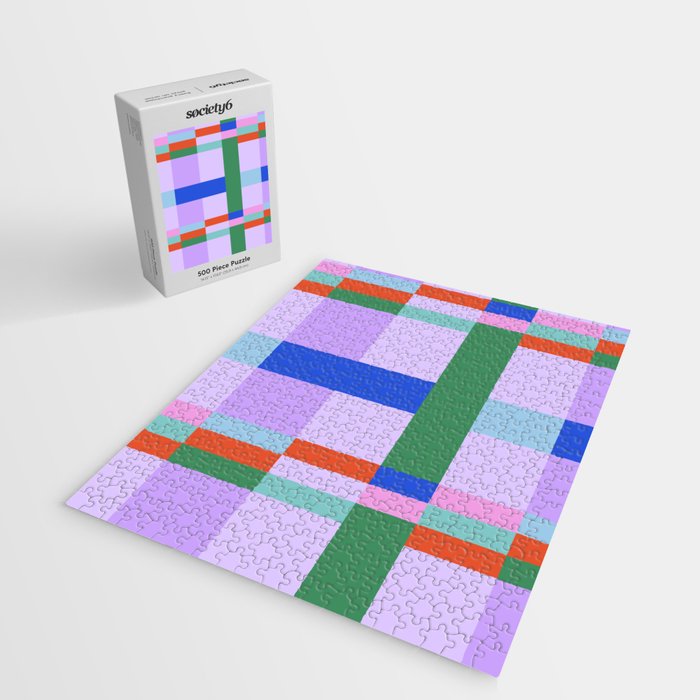 Color Block Check - bold Jigsaw Puzzle Gallery Image 2