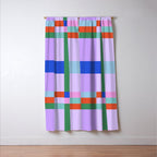 Color Block Check - bold Window Curtain Gallery Image 3
