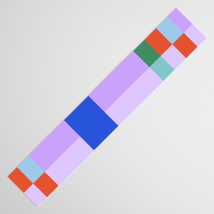 Color Block Check - bold Table Runner Gallery Image 3
