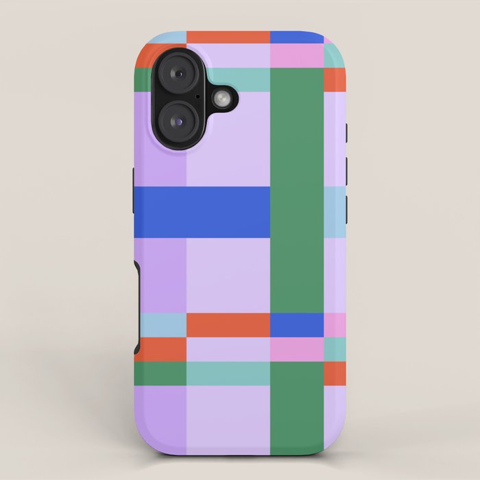 Color Block Check - bold iPhone Case Gallery Image 1