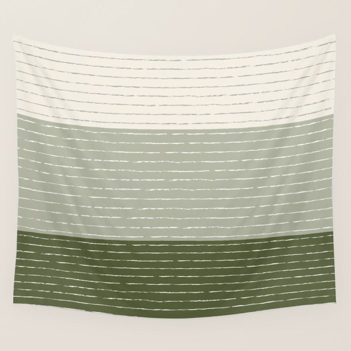 Sage Beige (Lined) Wall Tapestry Gallery Image 1