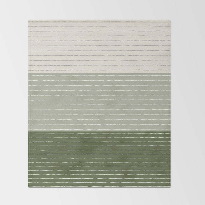 Sage Beige (Lined) Throw Blanket Gallery Image 2