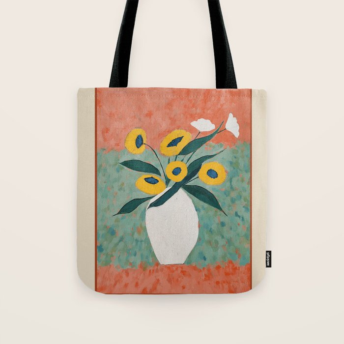 Bold Sunflower Still Life Tote Bag Gallery Image 1