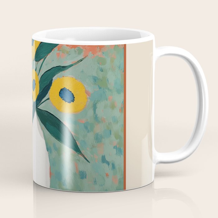 Bold Sunflower Still Life Coffee Mug Gallery Image 1