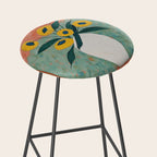 Bold Sunflower Still Life Stool Gallery Image 2