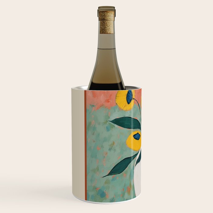 Bold Sunflower Still Life Wine Chiller Gallery Image 2