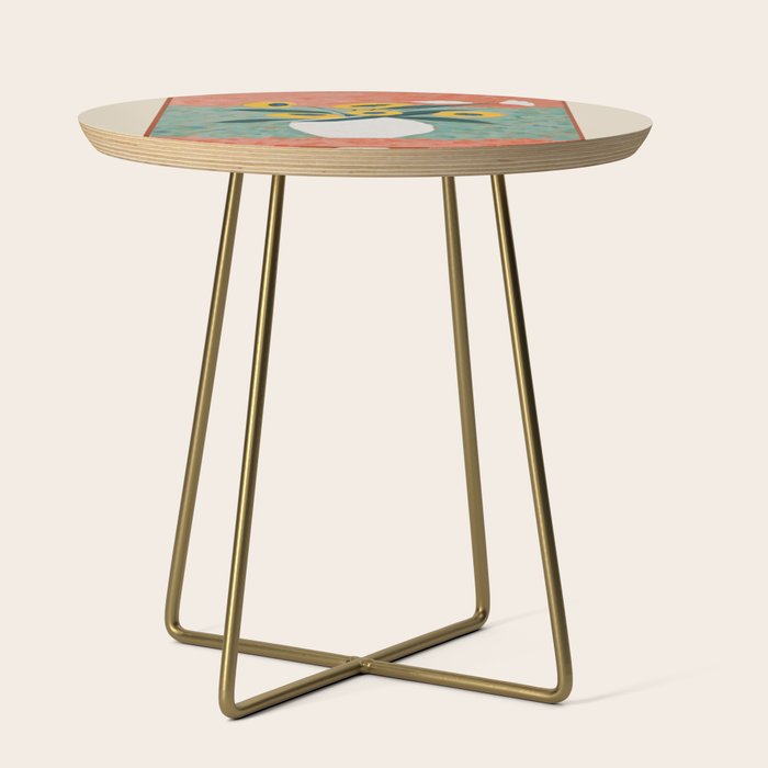 Bold Sunflower Still Life Side Table Gallery Image 1
