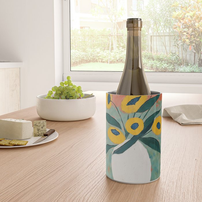 Bold Sunflower Still Life Wine Chiller Gallery Image 4