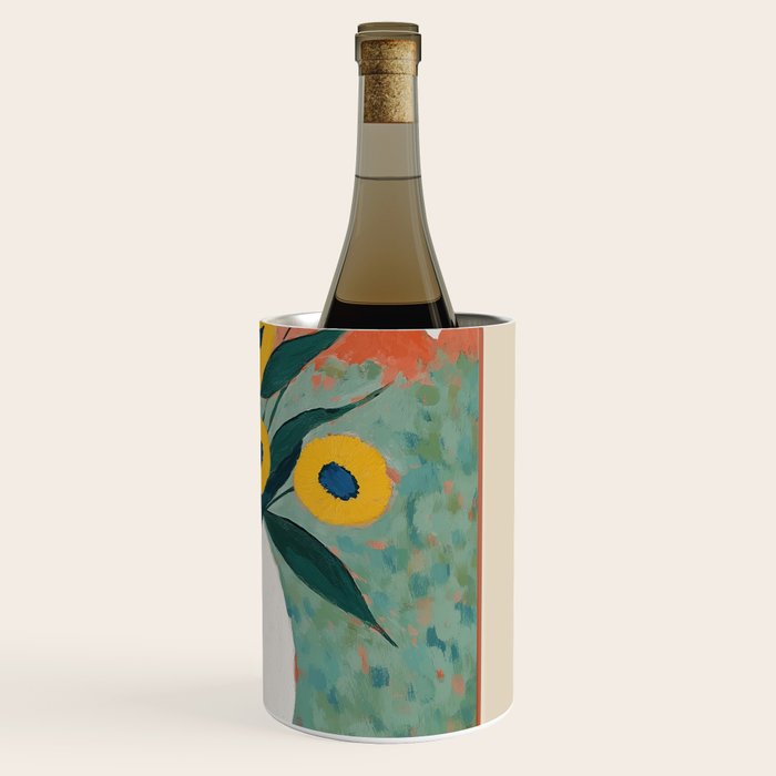 Bold Sunflower Still Life Wine Chiller Gallery Image 3