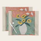 Bold Sunflower Still Life Placemat Gallery Image 1