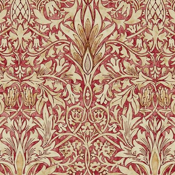 William Morris Vintage Snakeshead Red Madder Gold Pattern Coffee Mug Gallery Image 2