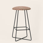 William Morris Vintage Snakeshead Red Madder Gold Pattern Stool Gallery Image 1