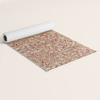 William Morris Vintage Snakeshead Red Madder Gold Pattern Yoga Mat Gallery Image 2