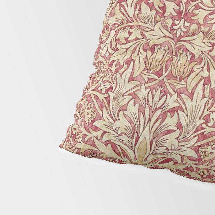 William Morris Vintage Snakeshead Red Madder Gold Pattern Pillow Sham Gallery Image 4