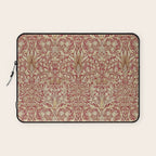 William Morris Vintage Snakeshead Red Madder Gold Pattern Laptop Sleeve Gallery Image 1