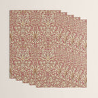 William Morris Vintage Snakeshead Red Madder Gold Pattern Wrapping Paper Gallery Image 3