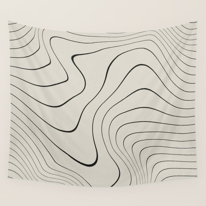 Line Distortion #2 Wall Tapestry Gallery Image 4