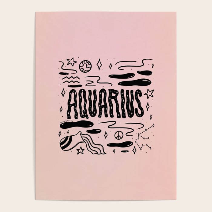 Celestial Aquarius Poster Gallery Image 1